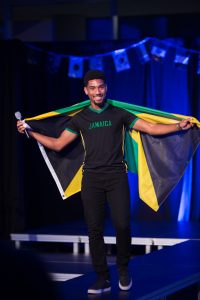 Student with Brazil Flag