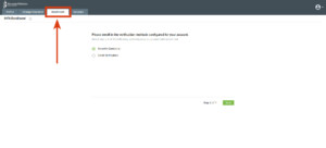 Student portal dashboard highlighting the Enrollment tab, showing university system verification options for Houston Christian University.