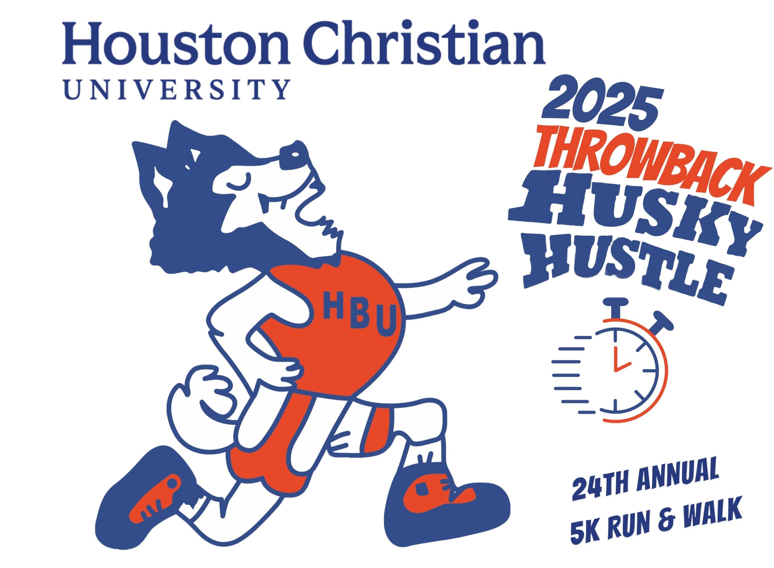 HCU 2025 THROWBACK HUSKY HUSTLE graphic