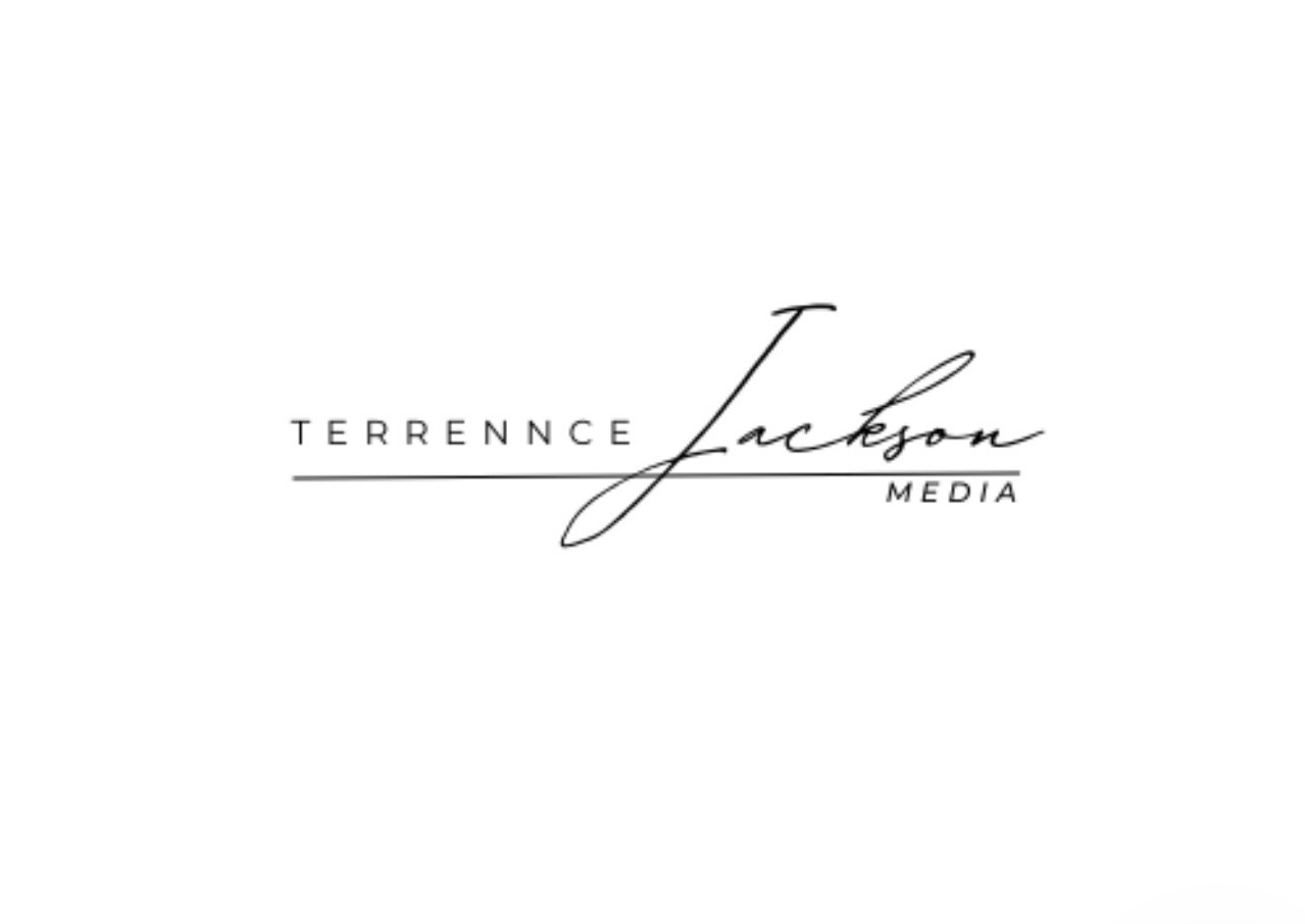 Terrennce Jackson Media logo, clear text design ideal for Houston Christian University Alumni Business Directory accessibility.