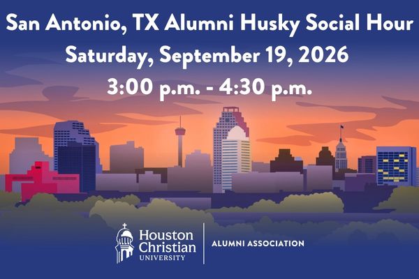 Husky Social Hour at Student Center, San Antonio, Sep 19, 2026, 3–4:30 p.m., Houston Christian Univ event.