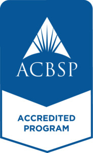 ACBSP accredited program logo for the Archie W. Dunham College of Business at Houston Christian University.