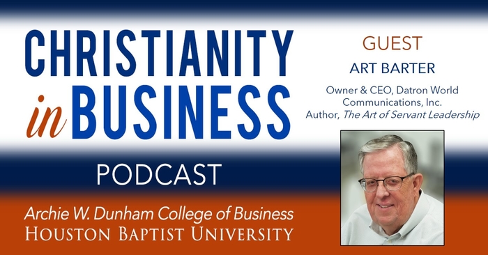 Christianity in Business with guest speaker Art Barter graphic.