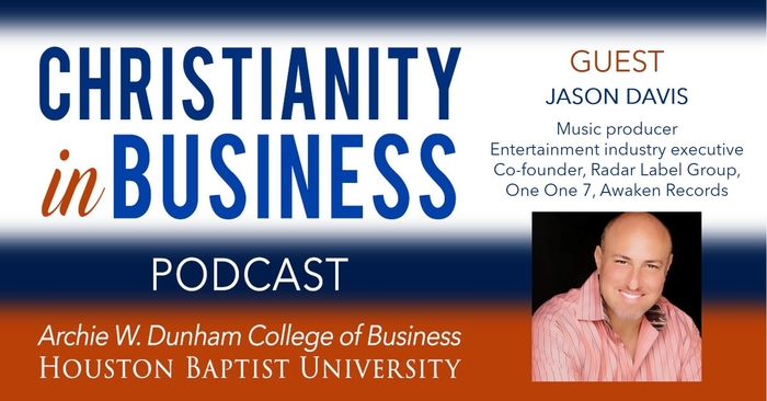 Christianity in Business with guest speaker Jason Davis graphic.