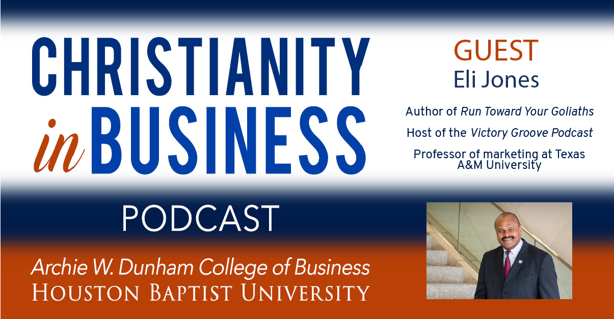 Christianity in Business with guest speaker Eli Jones graphic.