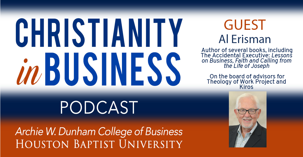 Christianity in Business with guest speaker Al Erisman graphic.