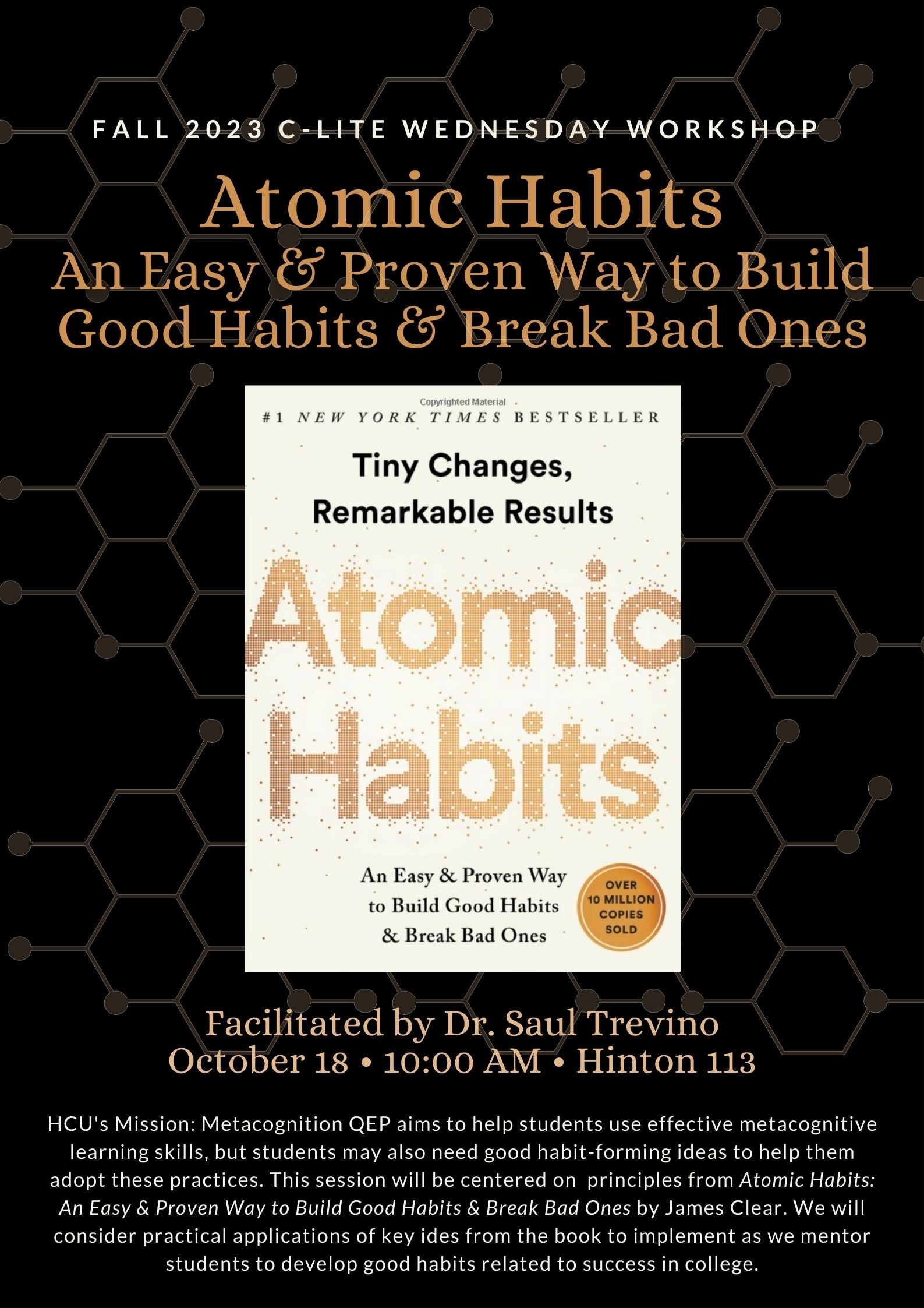 Fall 2023 Wednesday Workshop - Atomic Habits: An Easy & Proven Way to ...