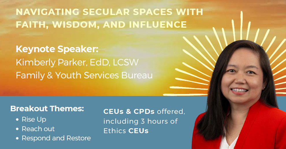 Business professional woman at Mental Health Symposium; topics, keynote, CE credits—Together We Rise at HCU.