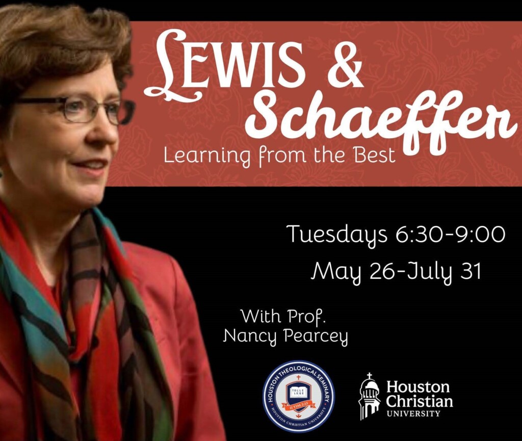Prof. Nancy Pearcey promotes her Lewis & Schaeffer—GO DEEPER course for HTS students at Houston Christian University.