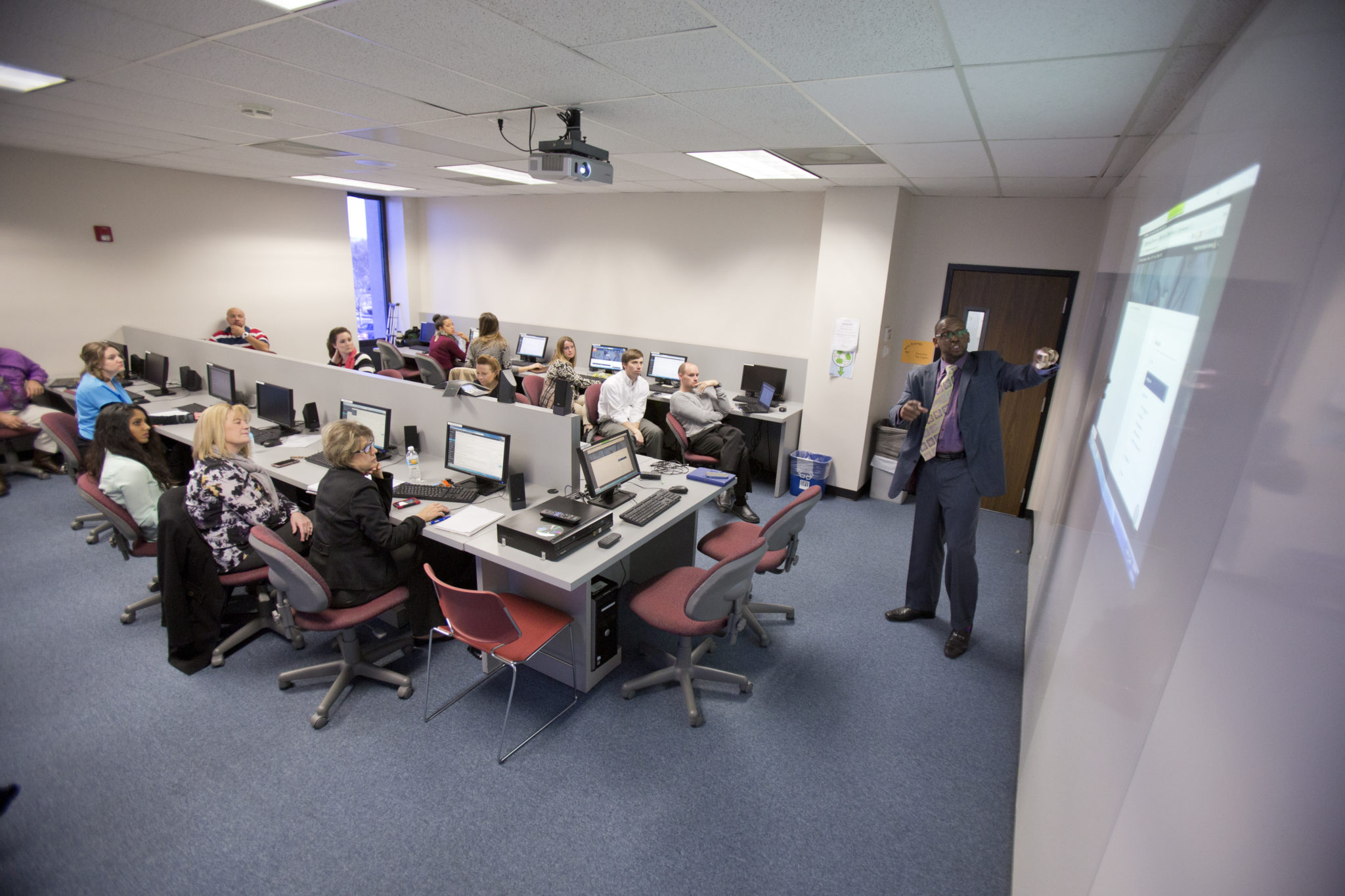 Faculty and Staff training session.