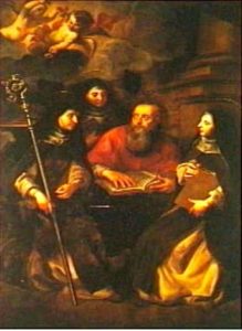 Saint Jerome with the Saints Marcella, Paula, and Eustochium