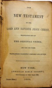 The New Testament of Charles W. Sperry