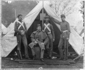 Soldiers of the 7th Regiment Outside