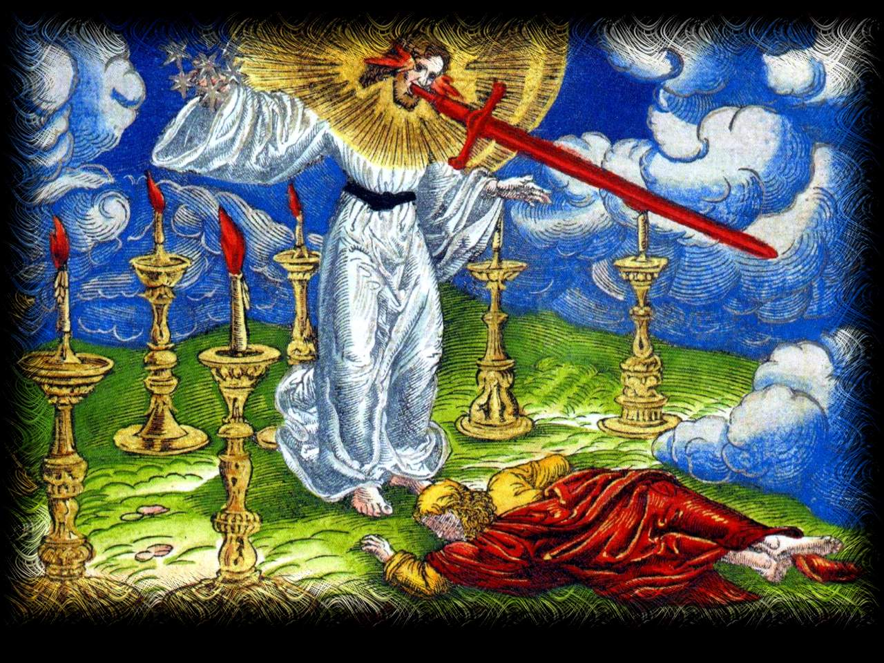 Lucas Cranach's illustration of Revelation 1