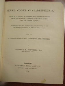 Bezae Codex Cantabrigiensis