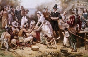 The First Thanksgiving in America, a painting
