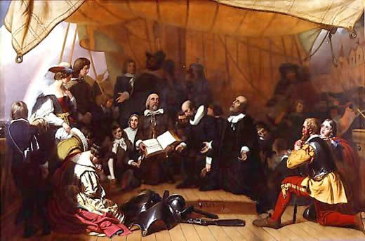 Embarkation of the Pilgrim Panting