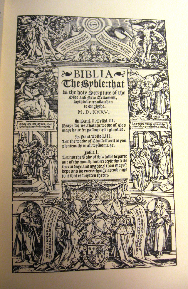 Biblia, The Byble: that is, the holy Scripture of the Olde and New Testament
