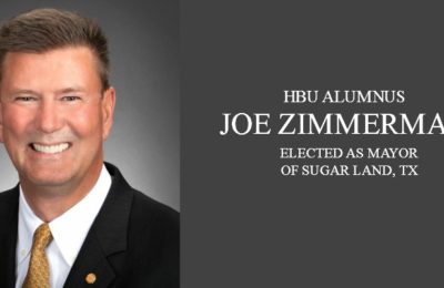 HBU Alumnus Zimmerman Elected Mayor of Sugarland
