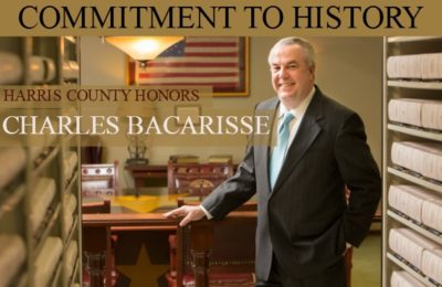 Harris County Honors  Charles Bacarisse