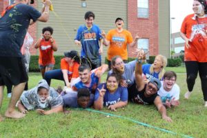 Students enjoying welcome days 