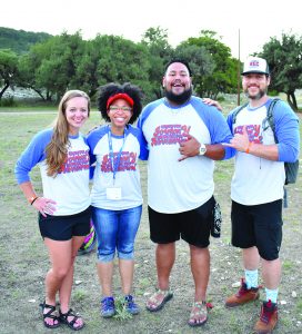 Camp staff posing for a photo..